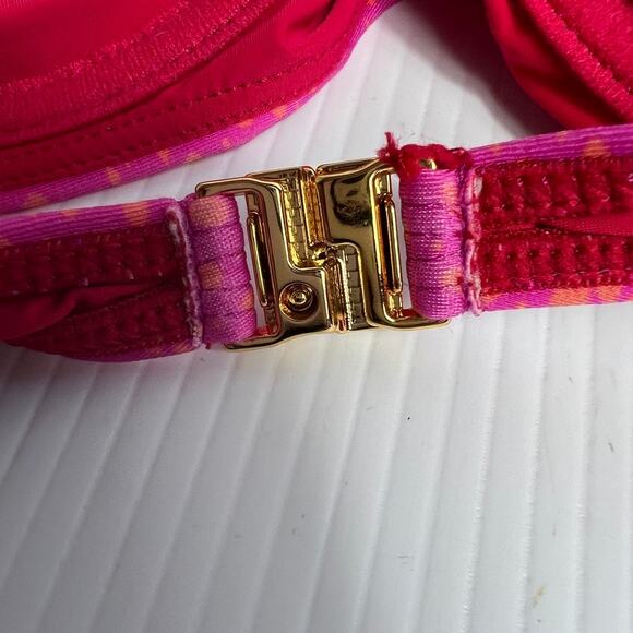 Vix Paula Hermanny PIPER BLOCK CORSAGE TOP Bikini Top Polka Dot Size Large - Picture 6 of 11